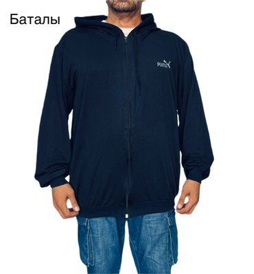 Чоловіча кофта на блискавці №ТА2354 р.54,56.58,60,62 2354 синий фото