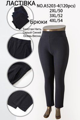 Жіночі штани "Ласточка" А5203-4 р.2XL/50,3XL/52,4XL/54 А5203-4 фото