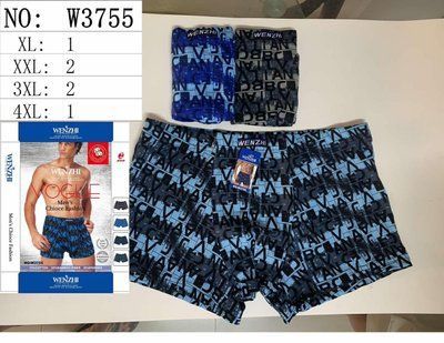 Трусы-боксеры "Wenzhi" №W3755 р.XL,2XL,3XL,4XL W3755 фото