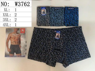 Трусы-боксеры "Wenzhi" №W3762 р.XL,2XL,3XL,4XL W3762 фото