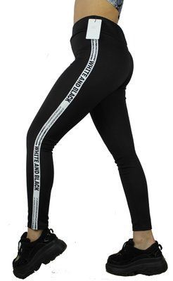 Женские спортивные лосины микродайвинг №156-6N black 156-6N фото