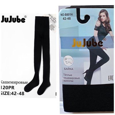 Теплі жіночі колготки "Jujube" №В801Н с пяткой размер 42-48 В801Н фото
