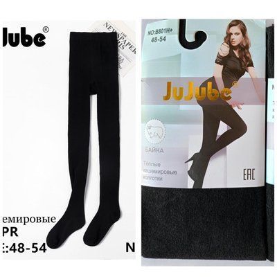 Теплі жіночі колготки "Jujube" №В801Н+ с пяткой размер 48-54 В801Н+ фото