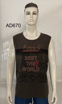 Чоловіча майка AD670 р.2XL-5XL мікс AD670 фото