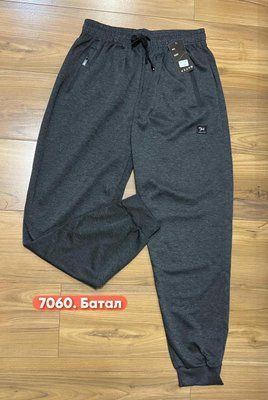 Чоловічі спортивні штани, манжет 7060 сірі р.3XL-7XL (52-60) 7060 сірі фото