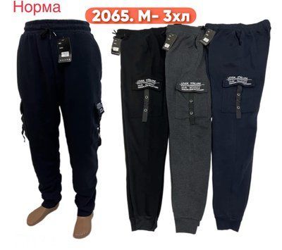 Чоловічі спортивні штани, манжет №2065 р.М-3XL (46,48,50,52,54) 2065 фото