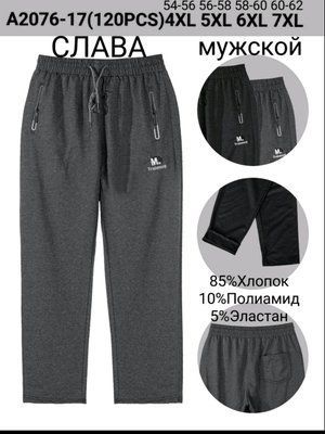 Чоловічі спортивні штани "Слава" №А2076-17 р.4XL,5XL,6XL,7XL (54-62) А2076-17 фото