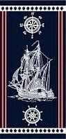 Пляжний рушник "Корабель" розмір 1.4*0.7 м, щільність 290г/м2 1615-2206 фото
