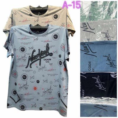 Мужская футболка №А15 р.XL-5XL (48-56) микс А15 фото