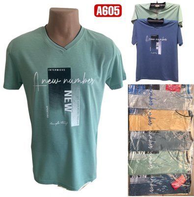 Мужская футболка №А605 р.2XL-5XL (46-54) А605 фото