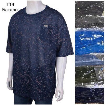Чоловічі футболки №Т19 р.5XL-8XL (56-64) мікс Т19 фото